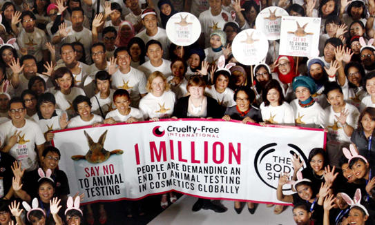 Global campaign with The Body Shop - 1 million signatures