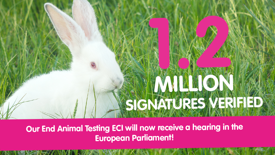 End Animal Testing ECI Confirmed With 1 2 Million Supporters Cruelty   1.2 Million Verified Standard Media Image 