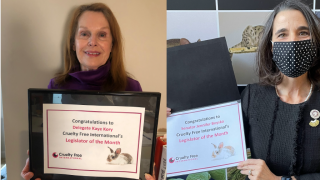 Senator Jennifer Boysko and Delegate Kaye Kory receive recognition for making Virginia Cruelty Free